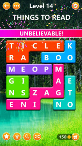 اسکرین شات 2 بازی Word Blocks Puzzle - Word Game