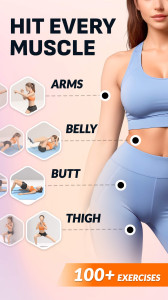 اسکرین شات 1 برنامه Workout for Women at home