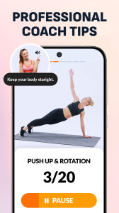 اسکرین شات 6 برنامه Workout for Women at home