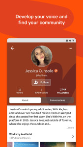 اسکرین شات 7 برنامه Wattpad - Read & Write Stories