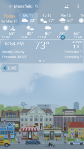 اسکرین شات 2 برنامه YoWindow Weather and wallpaper