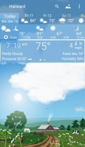 اسکرین شات 3 برنامه YoWindow Weather and wallpaper