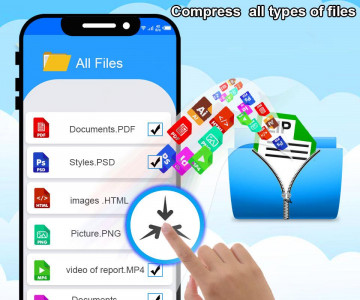 اسکرین شات 4 برنامه Zip Unzip-File Extractor