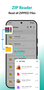 اسکرین شات 3 برنامه Zip Extractor - UnZIP, UnRAR