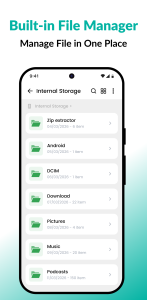 اسکرین شات 5 برنامه Zip Extractor - UnZIP, UnRAR