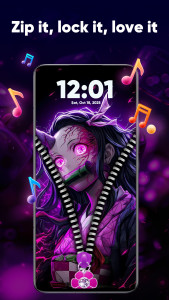اسکرین شات 7 برنامه Zipper Lock Screen & Wallpaper
