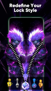 اسکرین شات 5 برنامه Zipper Lock Screen & Wallpaper