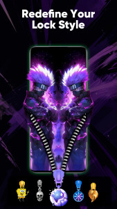 اسکرین شات 5 برنامه Zipper Lock Screen & Wallpaper