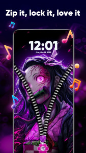 اسکرین شات 7 برنامه Zipper Lock Screen & Wallpaper