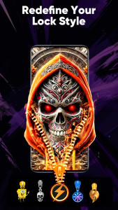 اسکرین شات 5 برنامه Zipper Lock Screen & Wallpaper
