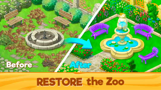اسکرین شات 1 بازی Zoo Rescue: Match 3 & Animals