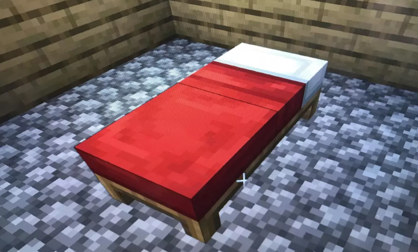 Minecraft'ta bir yatak