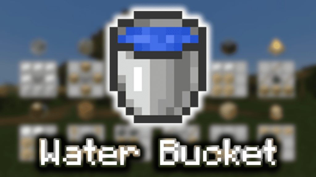 سطل آب در بازی ماینکرافت
