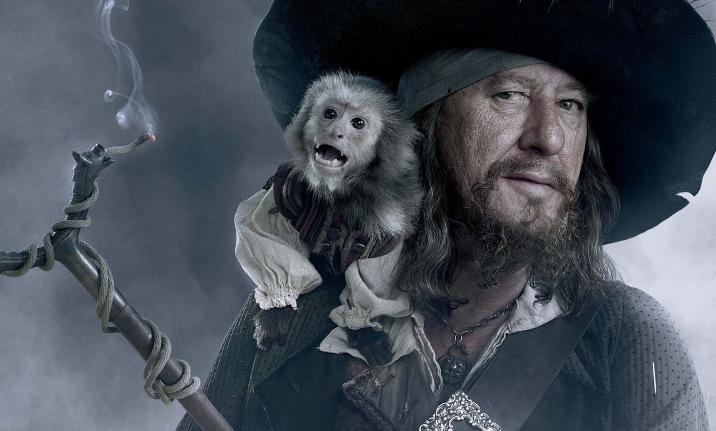 کاپیتان باربوسا در دزدان دریایی کارائیب_ در پایان جهان (Pirates of the Caribbean_ At World's End)