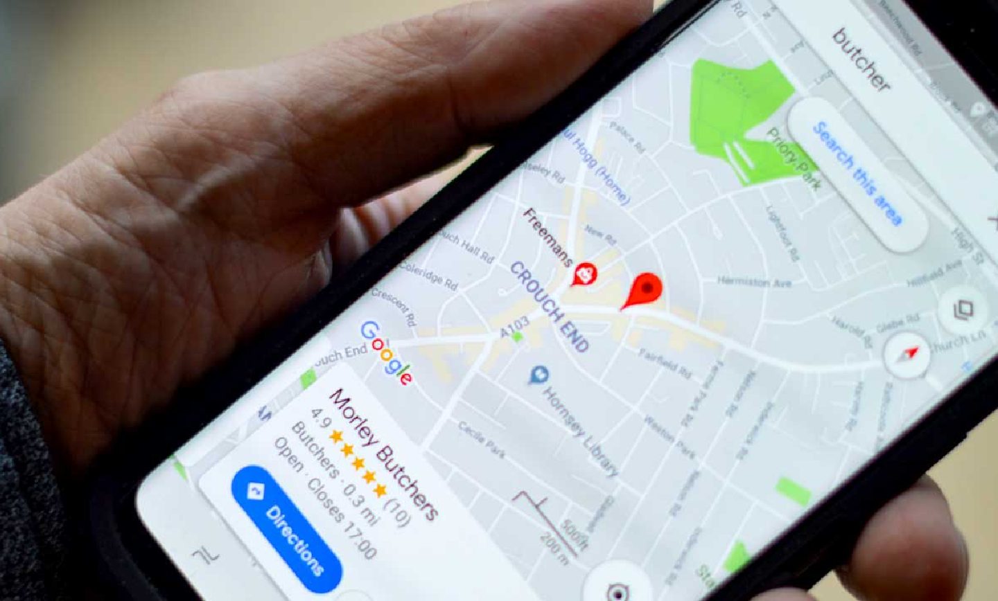 تغییر اندازه فونت گوگل مپ