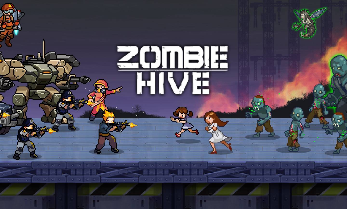 بازی‌ موبایلی زامبی‌ محور Zombie Hive