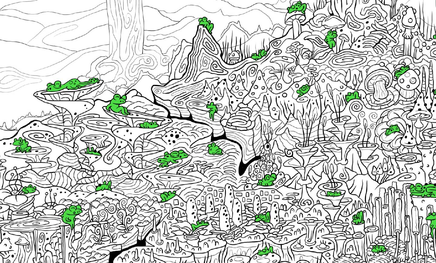 Hundred Hidden Frogs