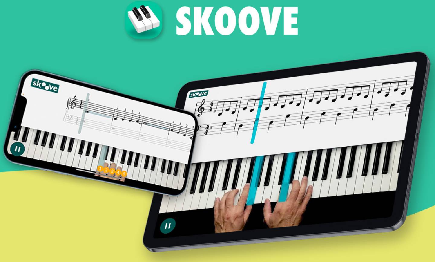 اپلیکیشن آموزش پیانو Skoove