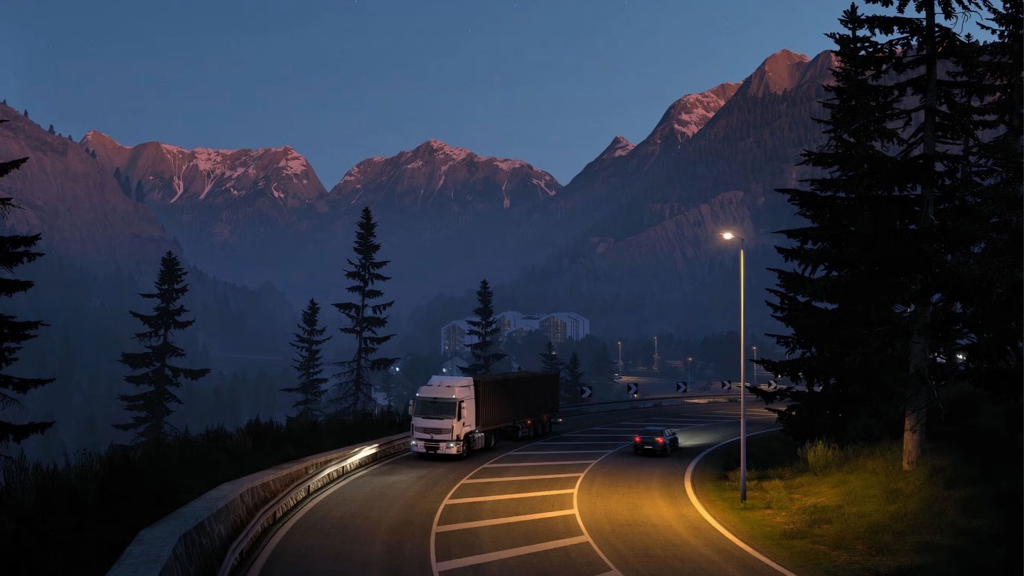 Euro Truck Simulator 2 از بهترین بازی‌های ماشینی آرامش‌بخش  