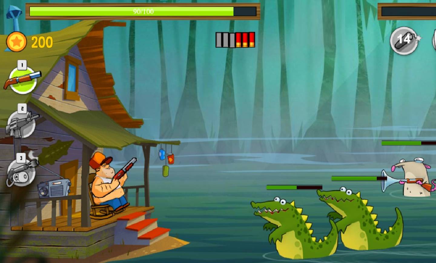 بازی دفاع از قلعه Swamp Attack