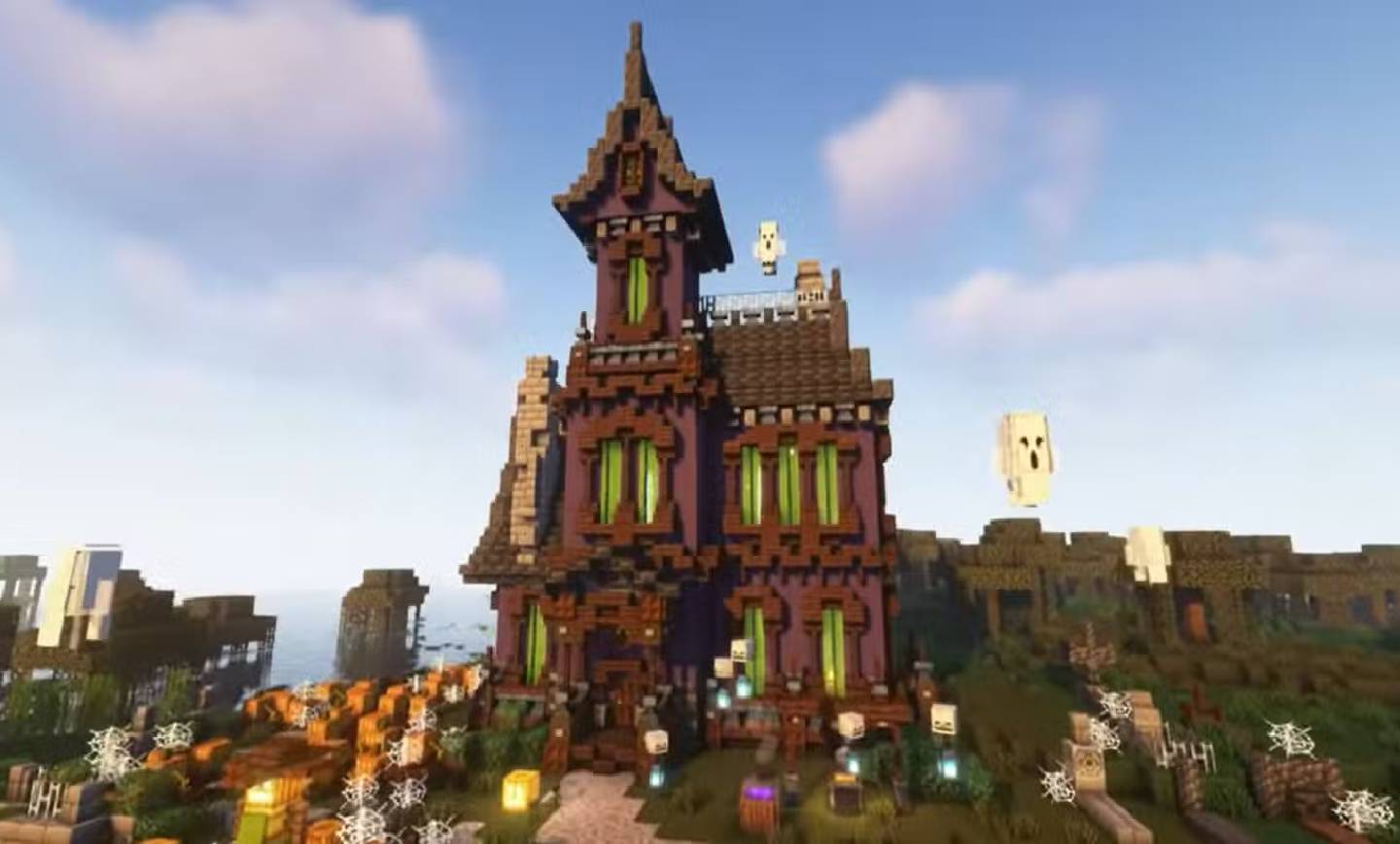 Haunted Victorian House خانه گوتیک در ماینکرافت ماینکرافت