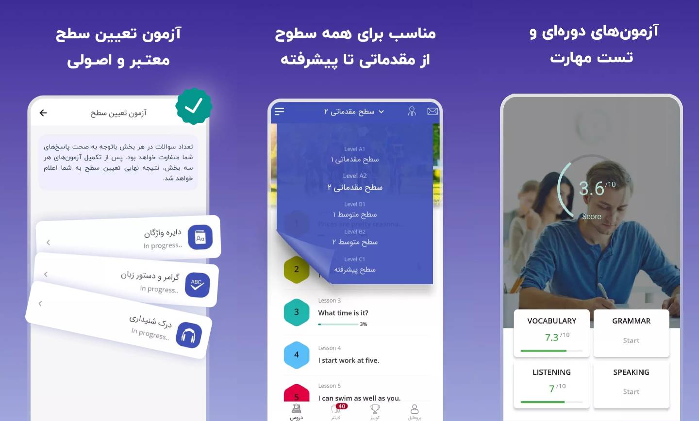 7 اپلیکیشن آموزش زبان برای فارسی زبان‌ها